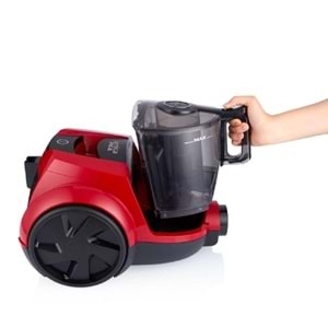 Arnica Pika Toz Torbasız Elektrikli Süpürge Kırmızı ET14414