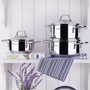 Korkmaz A1658 Perla Tencere 24X6,5 3Lt