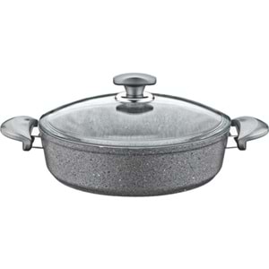 Oms Granit 28X8 Cm Karnıyarık Tencere 3310 Gri