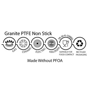 Oms Wave 3 Parça Biogranit Döküm Tencere Seti Antrasit 3732