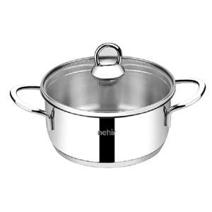 Nehir Silver 6 Parça Paslanmaz Çelik Mini Tencere Seti 12-14-16 cm