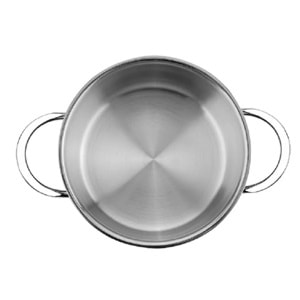 Nehir Silver 6 Parça Paslanmaz Çelik Mini Tencere Seti 12-14-16 cm