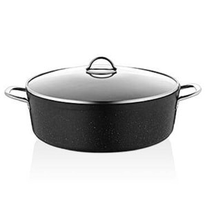 Oms Biogranit 8 LT 36 cm Derin Tencere 3312 Gri