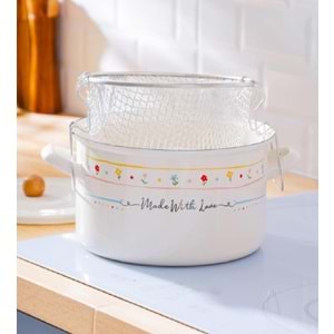 Acar Made With Love Emaye Kızartma Tenceresi - 24 cm 7706