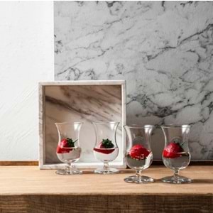 Paşabahçe 440221 Gala 4 lü Ayaklı Bardak 125 ML