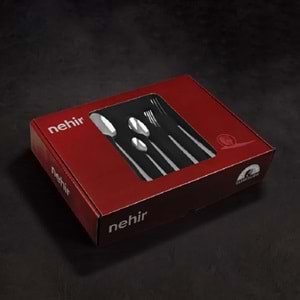 Nehir Milano Sade 12 Kişilik 72 Parça Çatal Kaşık Bıçak Takımı