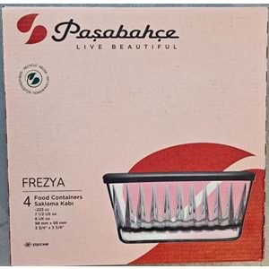 Paşabahçe Frezya Kapaklı 8 Adet Cam Kase 530236