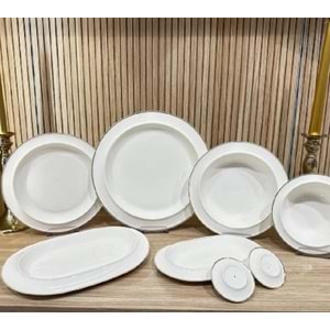 Twinkle Rise 28 Parça Bone Porselen Yemek Takımı Gold 14GLD01