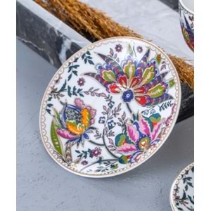Acar Kaira 6 Kişilik Porselen Kahve Fincanı Takımı - 90 ml 6587