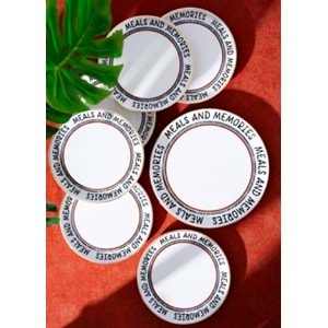Acar Hope 7 Parça Seramik Pasta Seti Sr-07804