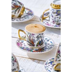 Acar Abigal 6 Kişilik Kahve Fincanı Takımı 90 ML 5995