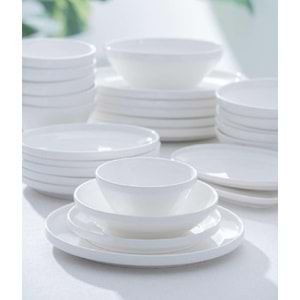 Acar Purity 6 Kişilik 27 Parça Porselen Yemek Takımı 6651