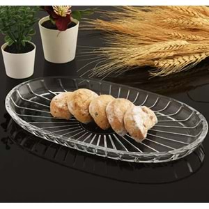 Paşabahçe Elegant Oval Cam Kayık Tabak 27x16 cm 54783