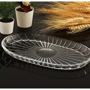 Paşabahçe Elegant Oval Cam Kayık Tabak 27x16 cm 54783