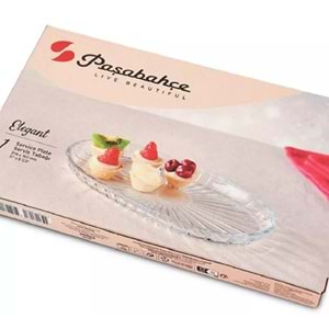 Paşabahçe Elegant Oval Cam Kayık Tabak 27x16 cm 54783