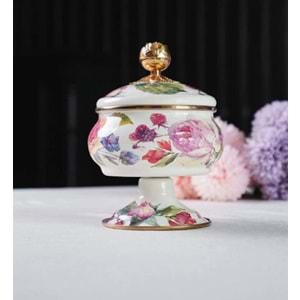 Miss Betty Rose Deluxe Ayaklı Emaye Şekerlik 18 Cm 16895-02