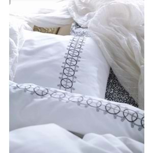 Cottonbox Majestic Çift Kişilik Nevresim Takımı - Paola Gri