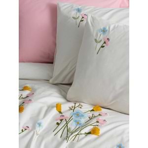 Cotton box Brode Ranforce Delbin Pembe Çift Kişilik Nevresim Takımı 1848