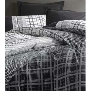 Cotton Box Masculine Çift Kişilik Nevresim Takımı Carlos Siyah