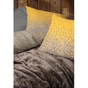 Cotton Box Battaniyeli Oyster Kahve Çift Kişilik Nevresim Takımı