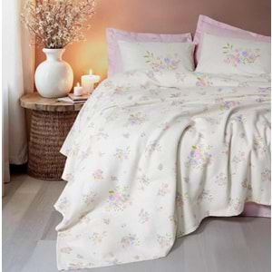 Cotton Box Estiva Çift Kişilik Pike Takımı Petal Pembe