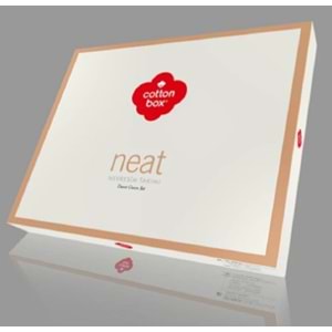 Cotton Box Neat Çift Kişilik Nevresim Takımı Bej-Krem