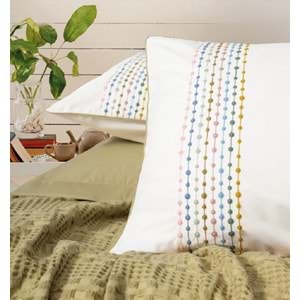 Cotton Box Aura Lastik Çarşaflı Çift Kişilik Pike Takımı Pebble Hardal