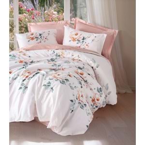 Cotton Box Saten Çift Kişilik Nevresim Takımı Verna Pudra