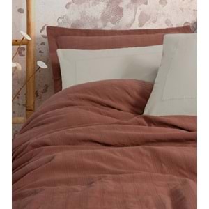 Cotton Box Natura Çift Kişilik Yatak Örtüsü Pike Takımı Vilo Kiremit