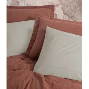 Cotton Box Natura Çift Kişilik Yatak Örtüsü Pike Takımı Vilo Kiremit