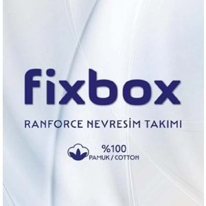 Cotton Box Fixbox Ranforce Tek Kişilik Lastikli Çarşafı Nevresim Takımı Linea Pudra