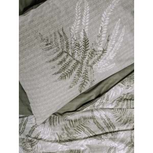 Cotton Box Dual Ranforce Frond Haki Tek Kişilik Nevresim Takımı