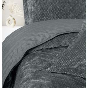 Cotton Box Softnest Boleta Koyu Gri Tek Kişilik Yatak Örtüsü