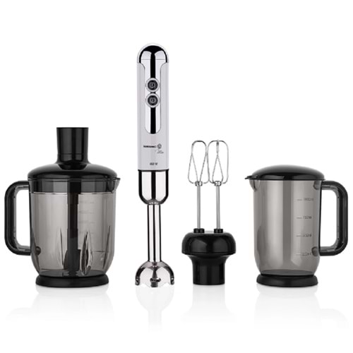 Korkmaz A447-14 Mia Vanilya Krom Mega Blender Set
