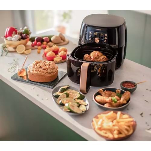Philips HD9867-90 Black Rosa Airfreyer Fritöz