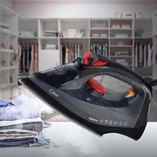 Kiwi KSI-6322 1850 Watt Buharlı Ütü Siyah