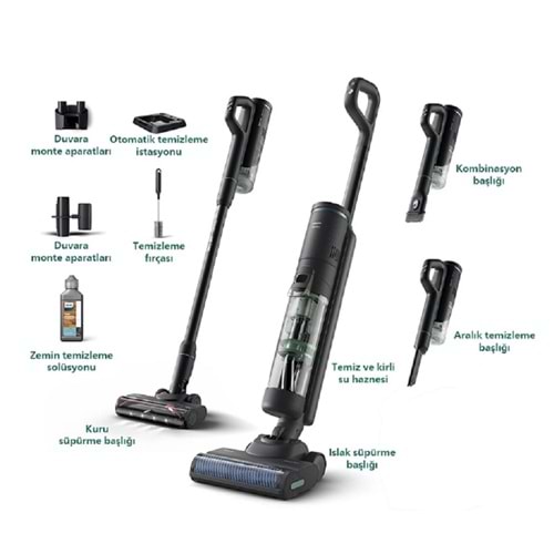 Philips Islak&Kuru Kablosuz Dikey Süpürge XW7263-11
