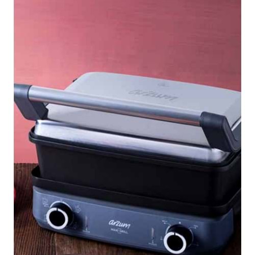 Arzum Maxi Grill Pro Multi Fonksiyonel Pişirici Inox Tepsili AR2043