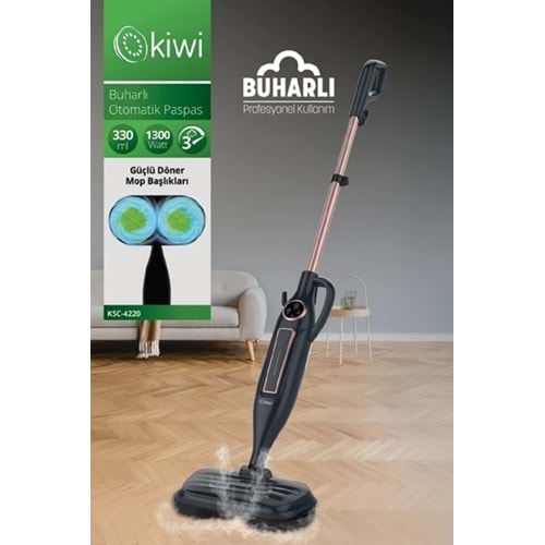 Kiwi KSC-4220 Buharlı Dikey Mop Temizleyici