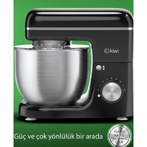 Kiwi Kmx-3638 Hamur Yoğurma Stand Mikser Siyah