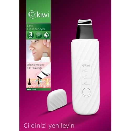 Kiwi KFM-2822 Şarjlı Nemlendirme ve Gerdirme Etkili Cilt Temizleyici