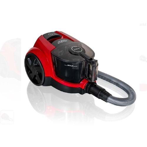 Arnica Pika Toz Torbasız Elektrikli Süpürge Kırmızı ET14414