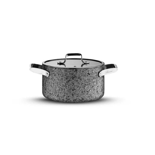 Brioni Stone-H 24 cm Çizilmez Yanmaz Yapışmaz Derin Tencere SH132