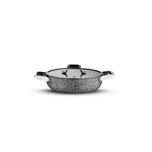 Brioni Stone-H 22 cm Çizilmez Yanmaz Yapışmaz Kapaklı Sahan sh121