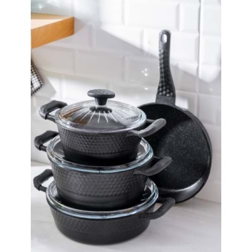 Acar Diamante Star 7 Parça Tencere Seti 8569