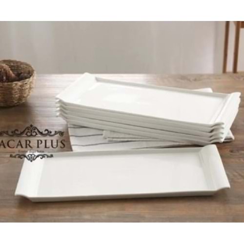 Acar 7462 Pure Carmen Porselen Kayık Tabak 1 adet 30 cm