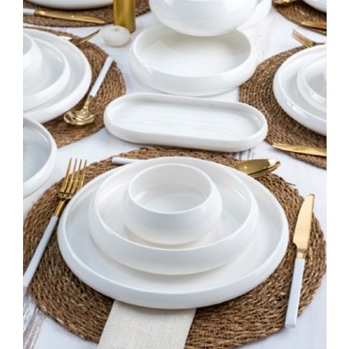 Acar Bianco Perla Full Moon 27 Parça 6 Kişilik Yemek Takımı 22-0145