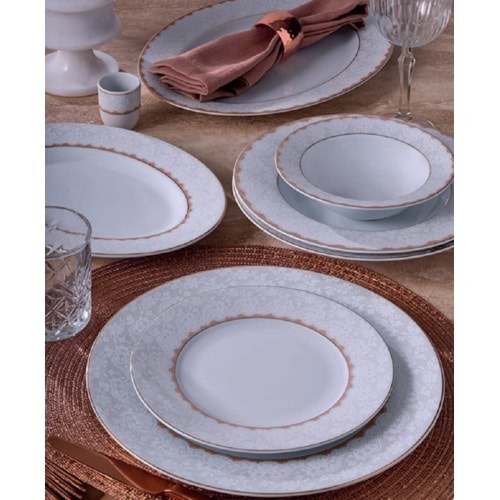 Güral Porselen 54 Parça 12 Kişilik Porselen Yemek Takımı YT9305708