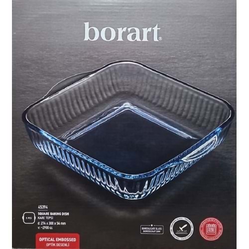 Borart Kare Tepsi Borcam Optikli 45394