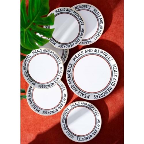 Acar Hope 7 Parça Seramik Pasta Seti Sr-07804